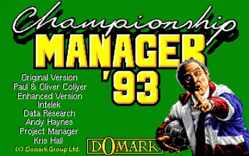 Championship Manager '93_Disk2 screen shot title